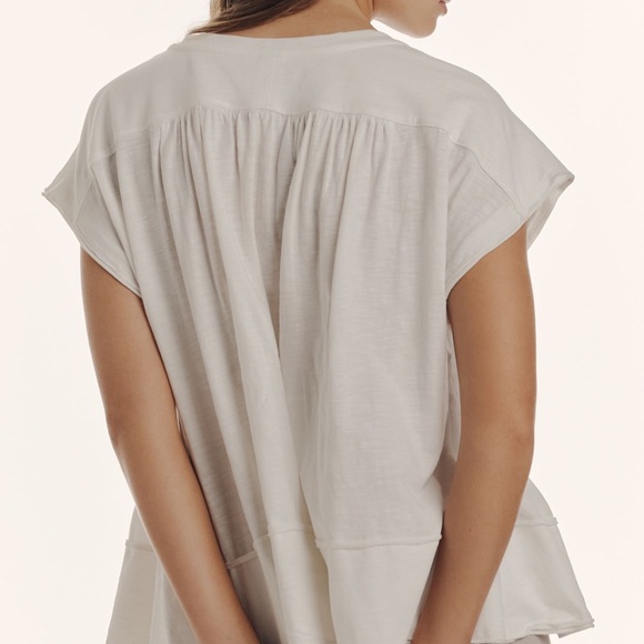 By Anthropologie Smocked Swing Tee - Picture 2 of 3